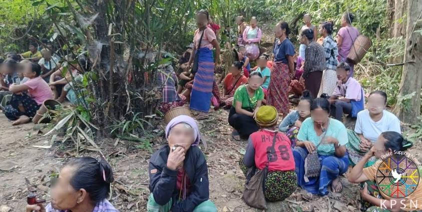 KNU သထုံခရိုင်မှ စစ်ဘေးရှောင်များ(ယခင်ပုံဟောင်း)