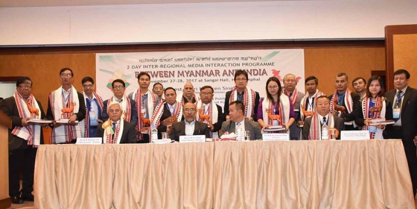 မြန်မာသတင်းစာဆရာအဖွဲ့၊ အိန္ဒိယသတင်းစာဆရာများ၊ မဏိပူရပြည်နယ်ဝန်ကြီးချုပ် ဦးဆောင်သောအစိုးရအဖွဲ့ဝင်များ(photo: MNA)