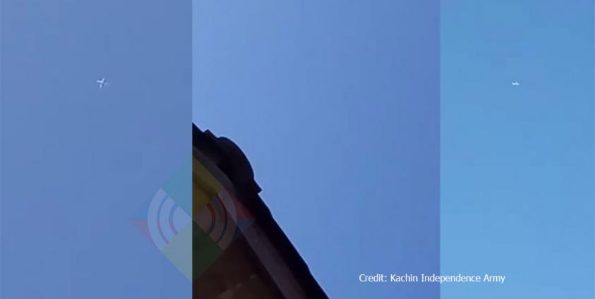  KIO ဗဟိုဌာနချုပ်ပေါ် ၅ကြိမ်ထက် မနည်း ပျံသန်းလေ့လာခဲ့တဲ့ ဂျက်တိုက်လေယာဉ် ၁စီး၊ ဇန်နဝါရီလ ၇၊ ၂၀၂၀။