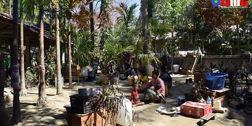 Kan Sauk IDP camp seen in March