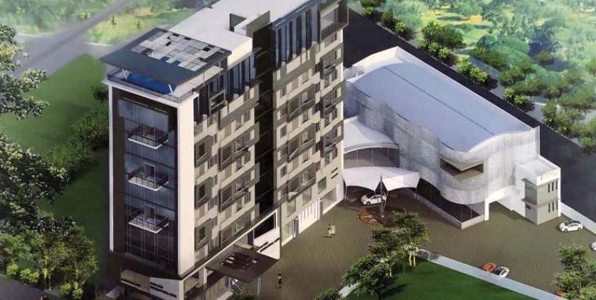 A building model of the four-star hotel (Source: Kayah State DICA)