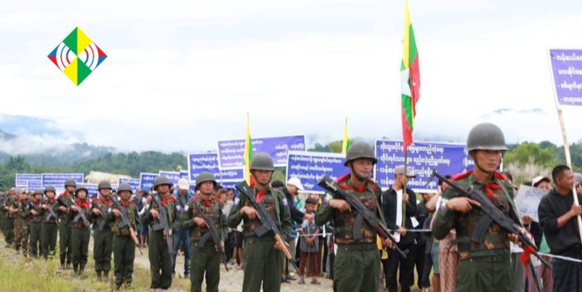 ပြီးခဲ့တဲ့ ၂၀၂၅ ခုနှစ်၊ ပူတာအိုဒေသမှာ စစ်တပ်ထောက်ခံသူတွေက KIA နဲ့ PDF ကိုဆန္ဒပြထုတ်ဖော်ခဲ့ 