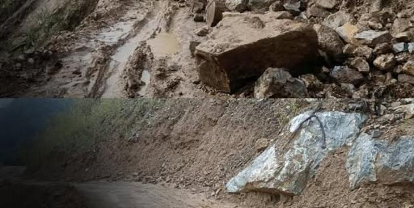 ၂၀၂၆ ခုနှစ် မတ်လမှာပြိုထားတဲ့ ပူတာအို ခေါင်လန်ဖူး လမ်းပိုင်းကိုတွေ့ရစဥ်