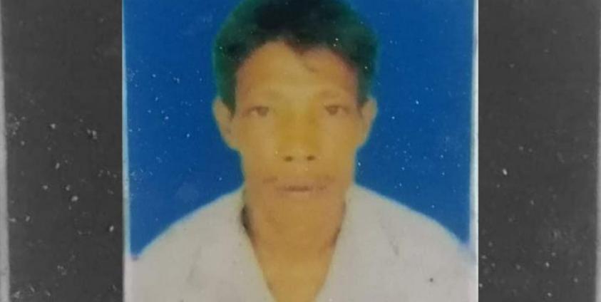 မြန်မာစစ်တပ် လက်ထဲရောက်နေသည်ဟု မိသားစုဝင်များကပြောဆိုသည့် ဦးလှမောင်သန်း။ ဓာတ်ပုံ-ပေးပို့