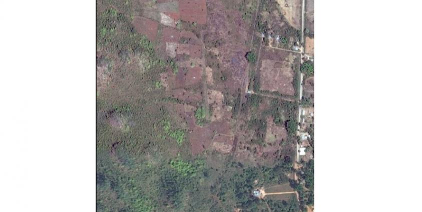 တပ်သိမ်းမြေဖြစ်ကြောင်း ပိုင်ရှင်များအား မိုးနဲအခြေစိုက်တပ်မှ လက်မှတ်ရေးထိုးခိုင်းမည့် Google Earth မှမြင်တွေ့ရသော ပြောင်းခြံများပြ မြေပုံ