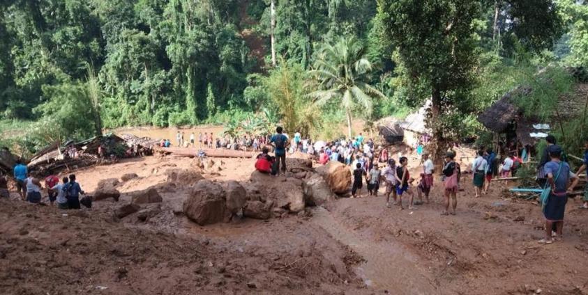 မယ်လအူး ဒုက္ခသည်စခန်းတစ်နေရာ(ဓါတ်ပုံ-Saw Bway)