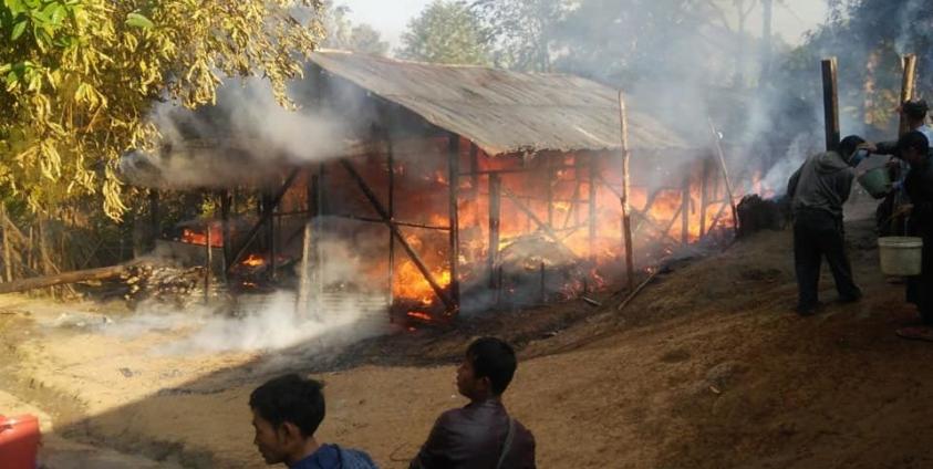 မိုင်းခေါင်စစ်ရှောင်စခန်း။ ဓါတ်ပုံ Nhku La