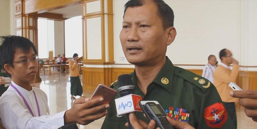 ဒုတိယဗိုလ်မှူးကြီး မျိုးထက်ဝင်း (ဓာတ်ပုံ- မင်းမင်း/မဇ္ဈိမ)