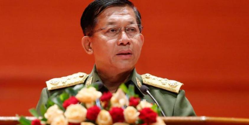 Myanmar's Senior General Min Aung Hlaing. Photo: EPA