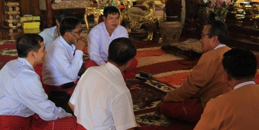 မွန်ပြည်နယ်ဝန်ကြီးချုပ်နှင့် NMSP  ခေါင်းဆောင်များ အလွတ်သဘော တွေ့ဆုံ ဆွေးနွေးနေစဉ်(photo: MNA)