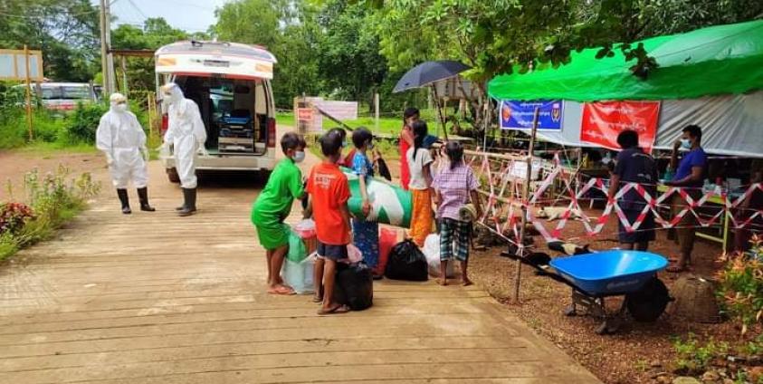 Quarantine ဝင်ရောက်လာသည့် ကျိုက်ခမီမြို့မှ ခလေးများ (ဇင်မိုး)
