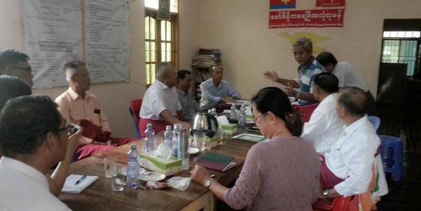 မွန် ၂ ပါတီထိပ်ပိုင်းခေါင်းဆောင်များဆွေးနွေးပွဲ(ဓါတ်ပုံ-Facebook)