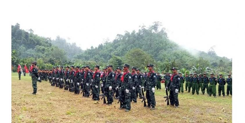မွန်ပြည်သစ်ကျင်းပသည့် မွန်တော်လှန်ရေးနေ့အခမ်းအနား(ဓါတ်ပုံ -MNA)