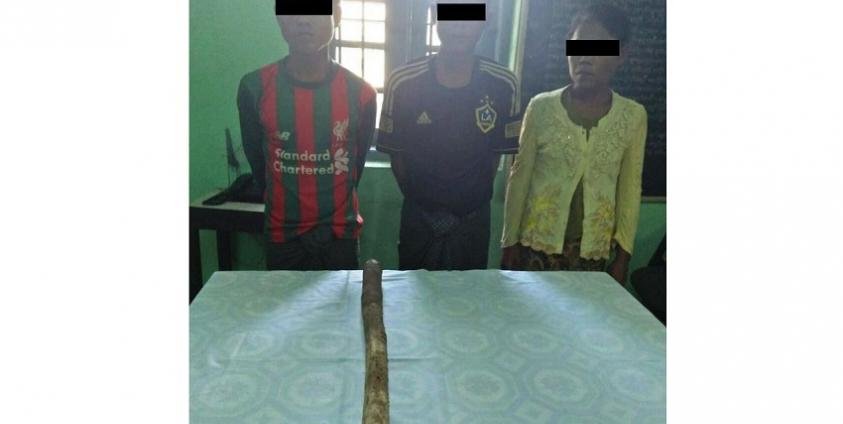 Three migrant workers who have been arrested for murder (Photo: TB ZT Facebook)