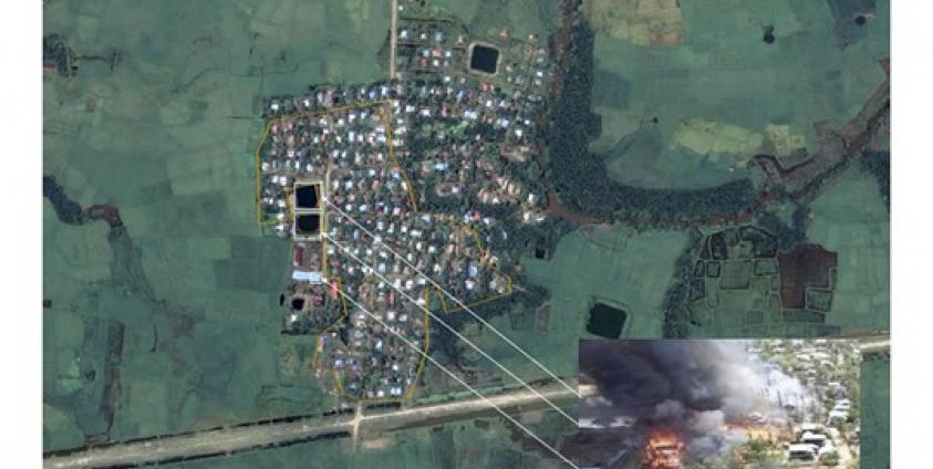 Myanmar: Imagery Shows 200 Buildings Burned