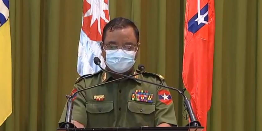 Military spokesman BrigGen Zaw Min Tun denies that soldiers are under