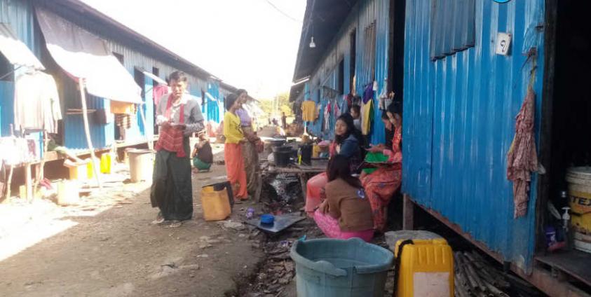 ဓာတ်ပုံ- စက်မှုဇုန်ကွင်း ကယ်ဆယ်ရေးစခန်း