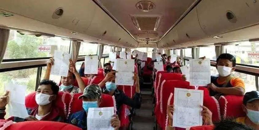 Returnees who have completed 21-day Quarantine (photo: Bo Win)