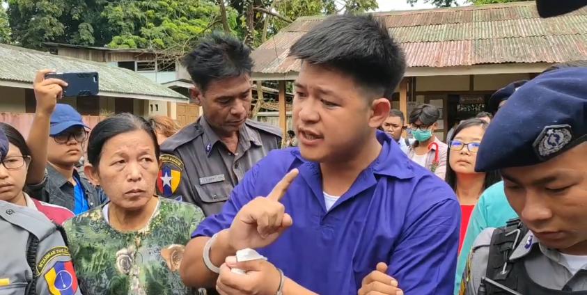 Paw Lu at court in Myitkyina, Kachin state on Sep. 6, 2019