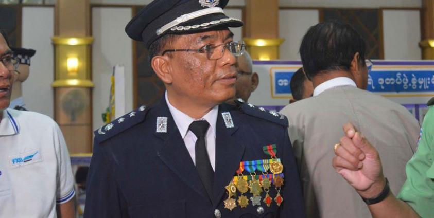 Rakhine State Police Chief Pol. Col. Kyi Lin. (Photo: Naung Naung)