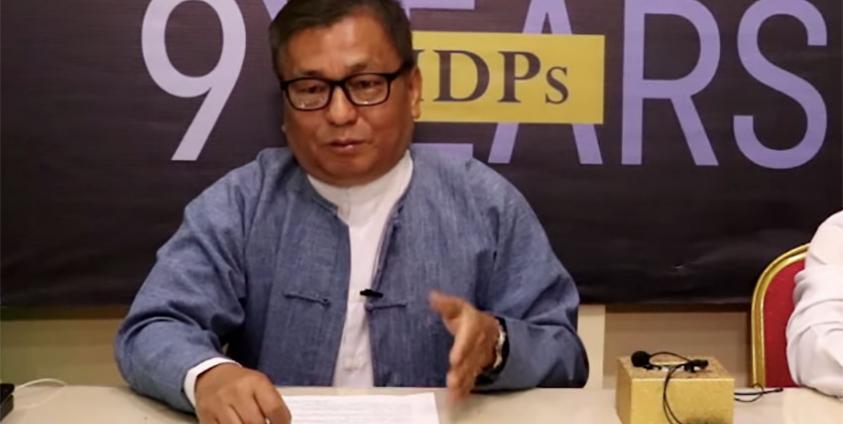 Rev. Dr. Hkalam Samson at KNCA press conference on Jun. 9, 2020 in Myitkyina, Kachin State.