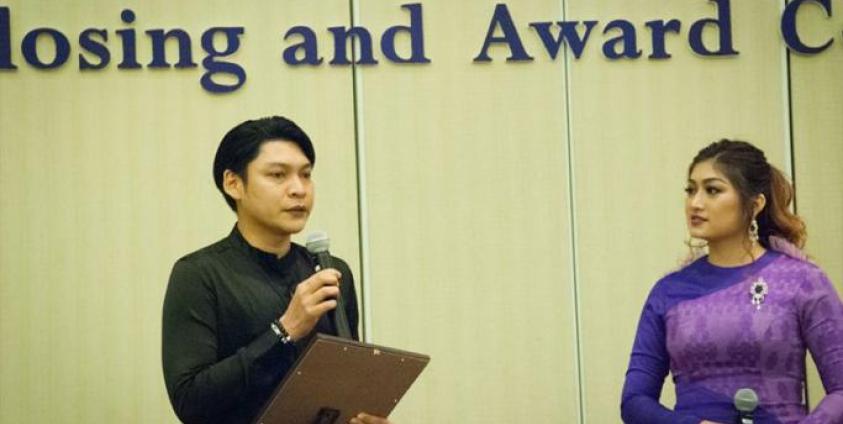 Photo: Sein Lyan Tun, the winner of the People’s Choice Award at the Forever White Ribbon Film Festival 2018. Photo: Forever White Ribbon