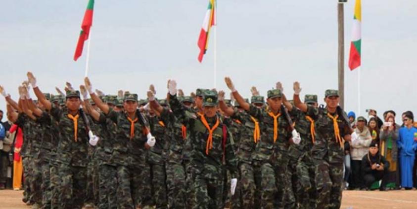 ဌာနချုပ်လွယ်တိုင်းလျန်းရှိ RCSS/SSA တပ်သားများ