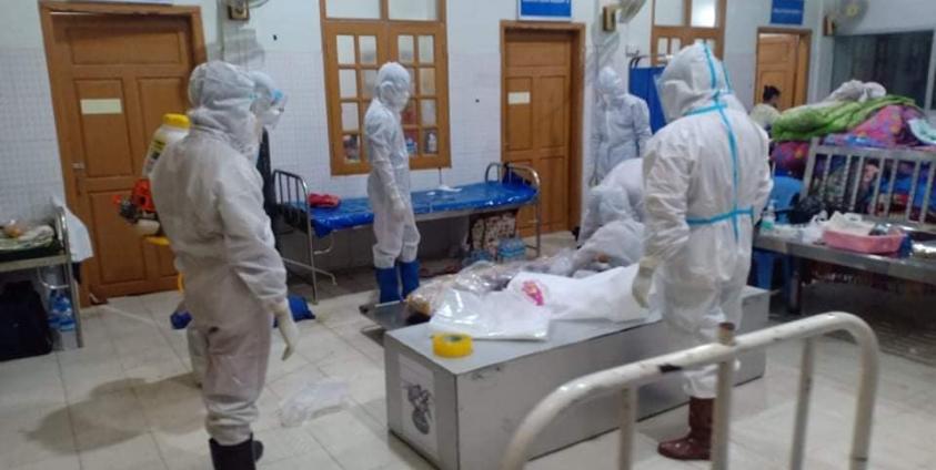 ယနေ့ဟုမ္မလင်းမြို့တွင် ကွယ်လွန်သွားသည့် Covid19 အတည်ပြုလူနာ/Credit- အရှင်ပညာဇောတ ဟုမ္မလင်းမြို့