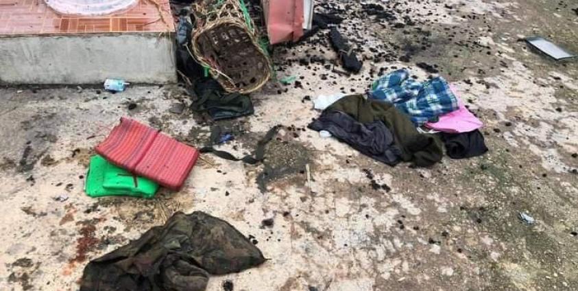 ဖယ်ခုံမြို့အတွင်း စစ်ကောင်စီ ဝင်ရောက်မွှေနှောက်သွားသည့် ပုံ