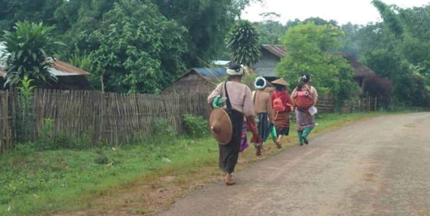 IDPs return home from Wan Phein Kham Monastery (Photo – SSM)