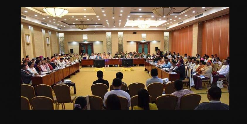 NCA လက်မှတ်ရေးထိုးသည့် ထိပ်သီးခေါင်းဆောင်များ၏ ယခင်က အစည်းအဝေး (photo/DVB)