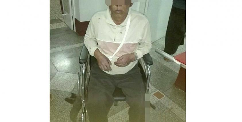 အရိုက်ခံရသည့် ထိကလိုင်းရွာသား ဦးထွန်းအောင်