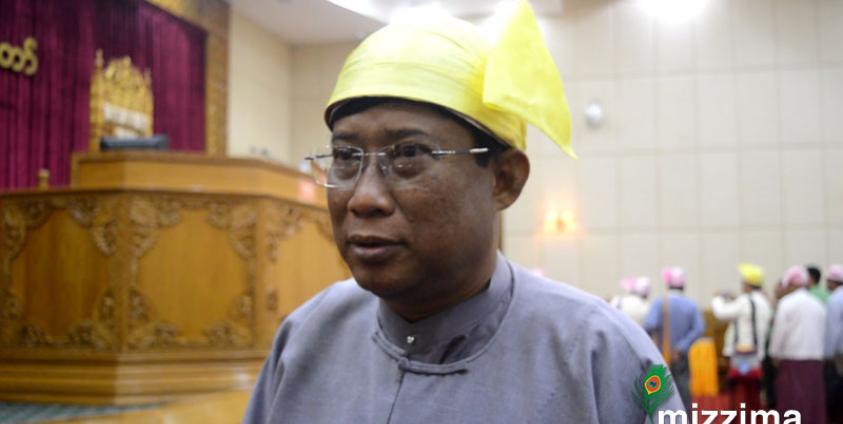 ရခိုင်ပြည်နယ် အစိုးရအဖွဲ့ စီးပွားရေးဝန်ကြီး ဦးကျော်အေးသိန်း (ဓာတ်ပုံ RiA)