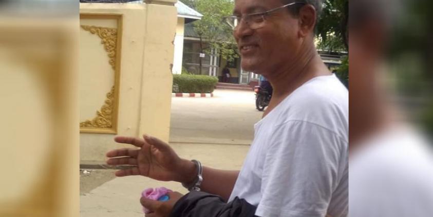 ARG ဥက္ကဋ္ဌ ဦးဘအေးကို စွဲချက်မတင်နိုင်၍ ပြန်လွှတ်ပေးခဲ့သော်လည်း တခြားဖမ်းဆီးခံထားရသူများမှာ လွတ်မြောက်လာခြင်းမရှိသေးပေ။ ဓာတ်ပုံ - ဦးသန်းထွန်း