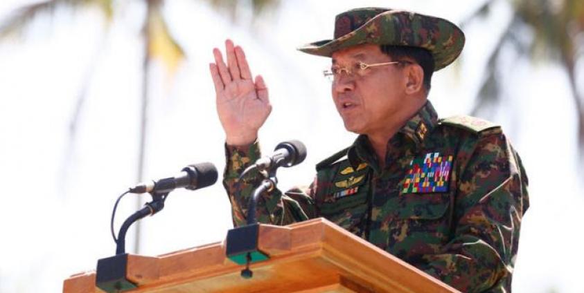 Myanmar military commander-in-chief Senior General Min Aung Hlaing. Photo: Lynn Bo Bo/EPA