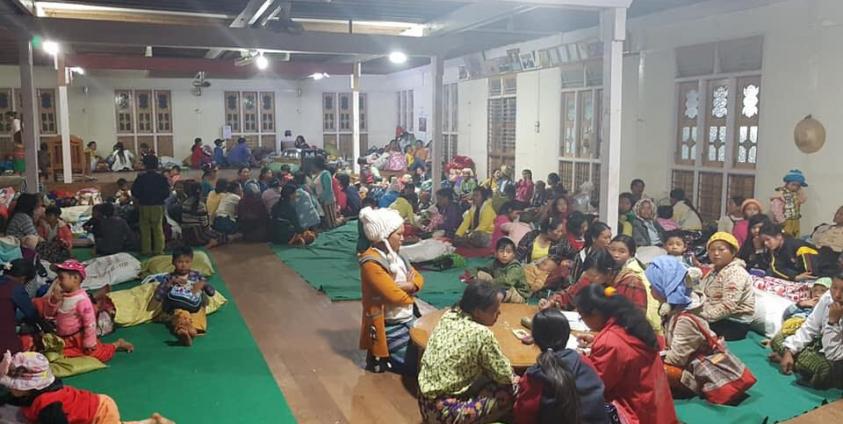 Photo by Kyaut Mae Youth/ ကျောက်မဲရောက် စစ်ဘေးရှောင်များ 