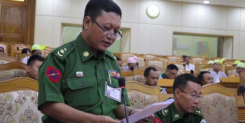 Military-appointed lawmaker Lt-Col Win Bo