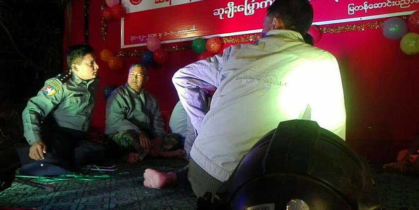 မြတန်ဆောင်းဘုန်းတော်ကြီးကျောင်း ဆရာကန်တော့ပွဲအား သက်ဆိုင်ရာမှလာရောက်ဟန့်တားစဉ်