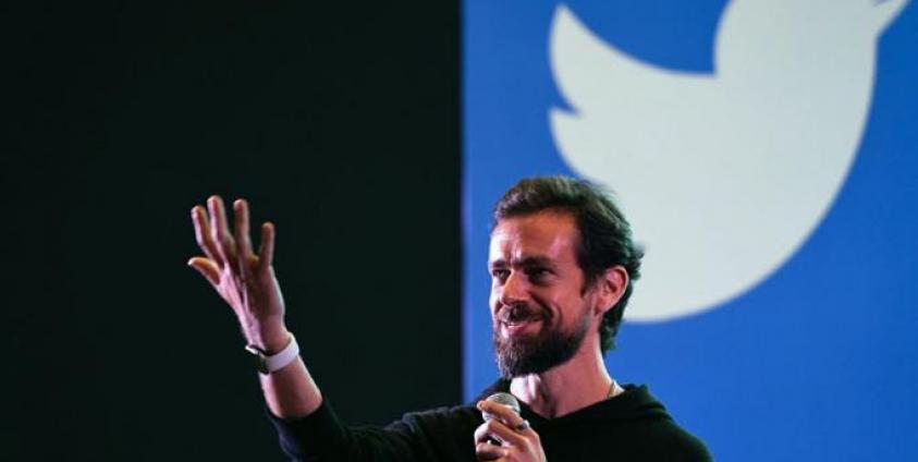 Twitter CEO and co-founder Jack Dorsey gestures while interacting with students at the Indian Institute of Technology (IIT) in New Delhi on November 12, 2018. Photo: Prakash Singh/AFP