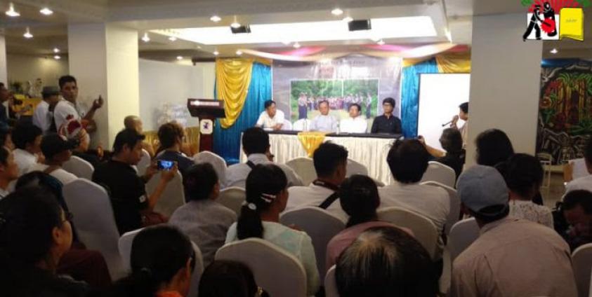 Photo by SHAN- ရန်ကုန်မြို့ Orchid Hotel တွင် ကျင်းပသော မျက်နှာမဲကြီးရဲ့ ကျိန်စာ မှတ်တမ်းရုပ်ရှင်ပြပွဲ