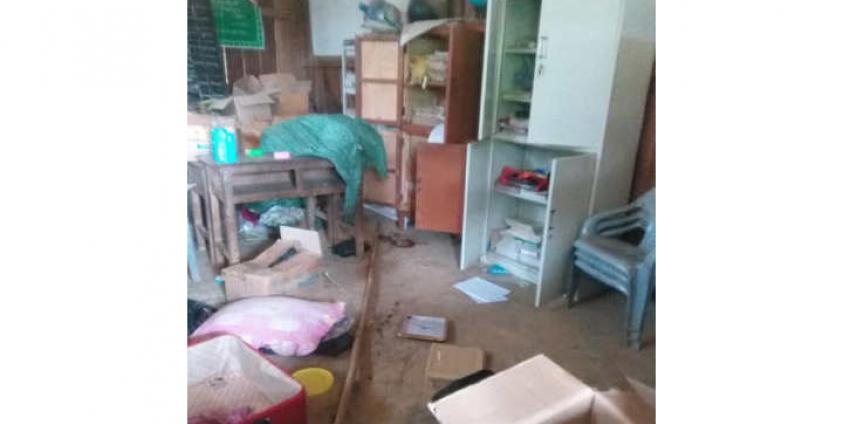 Photo Credit to ဆရာမ သဲသဲ- ဖောက်ထွင်းခံရသော မူဆယ်မြို့က မူလတန်းကျောင်း