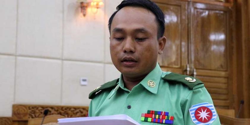 Major Tun Ko Ko Latt, a Tatmadaw representative