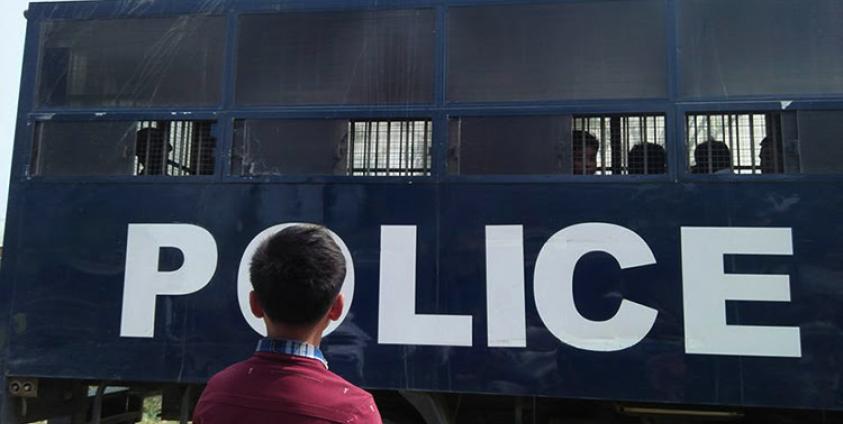 Detained people accused of having contact with the AA are seen at Kyauktaw township court/ Photo_U Tun Hla