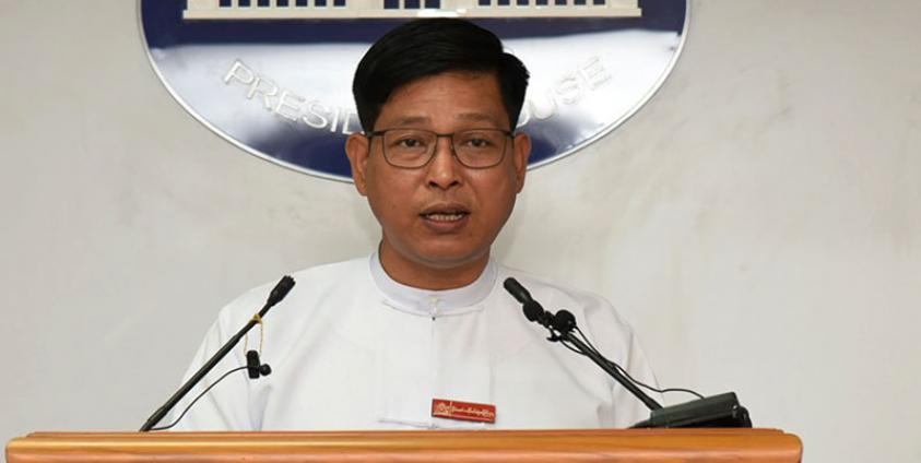 သမ္မတရုံးပြောရေးဆိုခွင့်ရှိသူ ဦးဇော်ဌေး (ဓာတ်ပုံ - MOI)