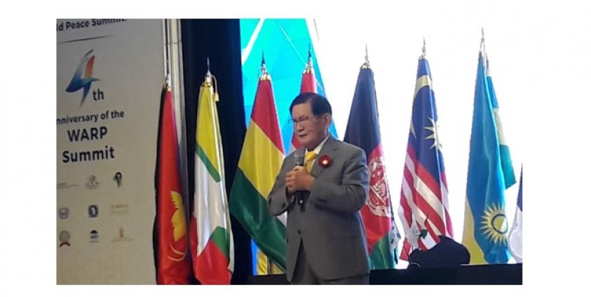 Chairman of HWPL, Mr. Man Hee Lee, praises the journalists are ‘peace messengers’’, in 2nd Conference of Global Peace Media Network