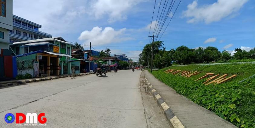 ကျောက်တော်မြို့ တွင်း တစ်နေရာအား မြင်ကွင်း။