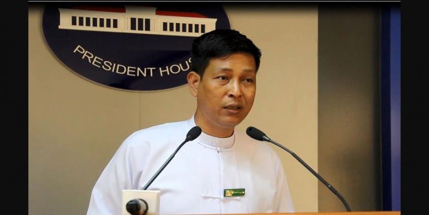 State Counsellor Office Director-General Zaw Htay. Photo: Min Min