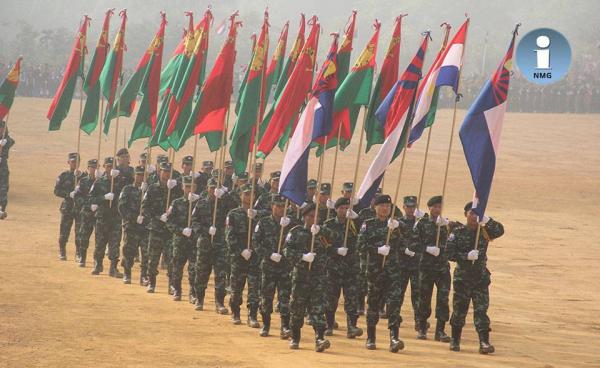 နှစ် ၇၀ ပြည့် ကရင့်တော်လှန်ရေးနေ့ အခမ်းအနားမှ ပုံ (ပုံဟောင်း -၂၀၁၉)