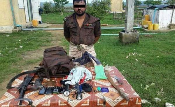   မြန်မာဘက်မှ ဖမ်းမိထားသည့် ဘင်္ဂလားဒေ့ရှ် နယ်ခြားစောင့်တပ်ဖွဲ့ဝင် (မြဝတီ)