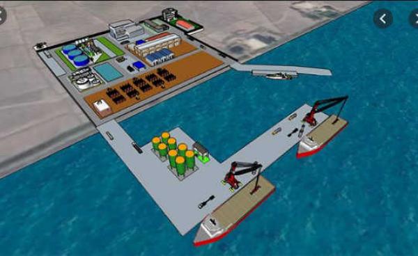 Offshore Supply Base ပုံစံတစ်ခု(Internet)